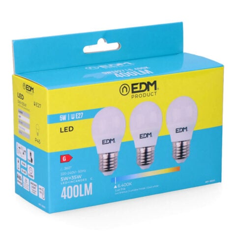 Λάμπα LED EDM E27 5 W G 400 lm (6400K)