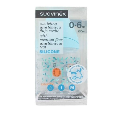 Μπιμπερό Κατά των Κολικών Suavinex 0-6 Μήνες (150 ml)