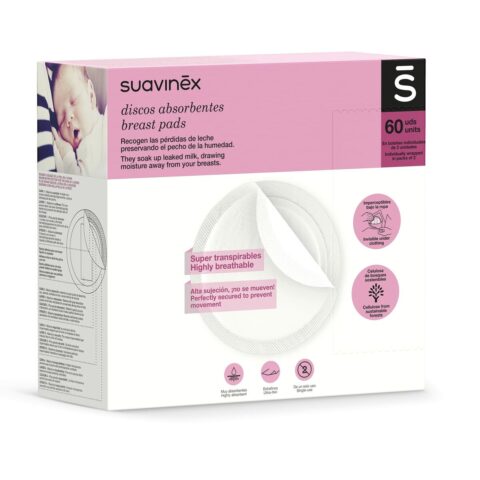 Προστατευτικοί Δίσκοι Θηλασμού Suavinex (60 Μονάδες)