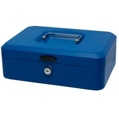 Κουτί ασφαλείας Bismark Μπλε Μέταλλο 25 x 9 x 17 cm
