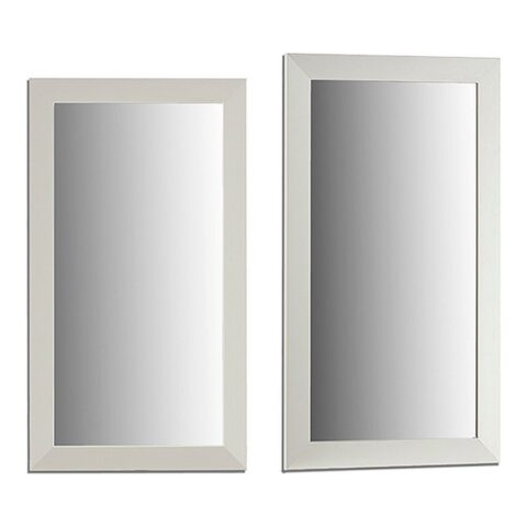 Τοίχο καθρέφτη Ξύλο Λευκό Γυαλί (1