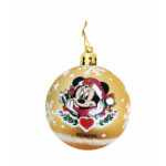Χριστουγεννιάτικη μπάλα Minnie Mouse Lucky Χρυσό x6 Πλαστική ύλη (Ø 8 cm)