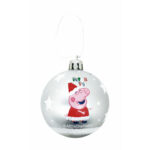Χριστουγεννιάτικη μπάλα Peppa Pig Cosy corner Ασημί x6 Πλαστική ύλη (Ø 8 cm)