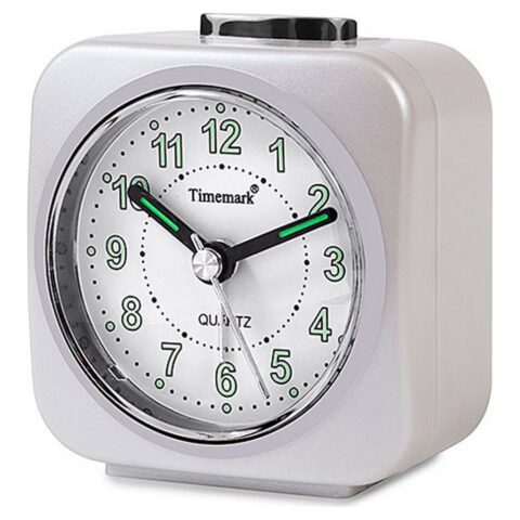 Αναλογικό Ρολόι Ξυπνητήρι Timemark Λευκό (9 x 8 x 5 cm)