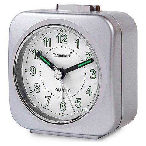Αναλογικό Ρολόι Ξυπνητήρι Timemark Ασημί (9 x 8 x 5 cm)