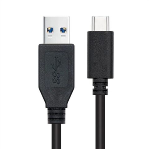 Καλώδιο USB A σε USB C NANOCABLE 10.01.4002 2 m Μαύρο