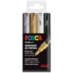 Σετ μαρκαδόροι POSCA PC-1M BWSG Πολύχρωμο