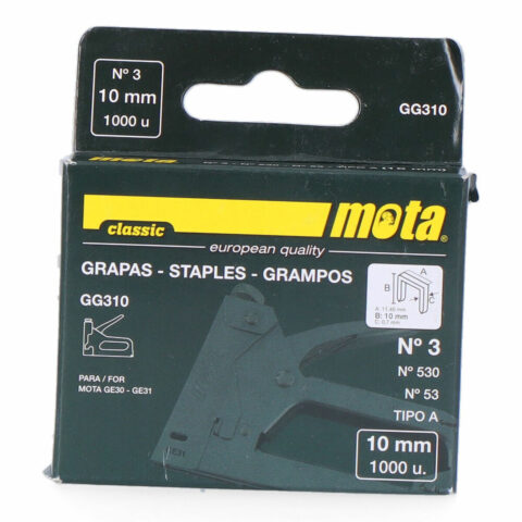 Συνδετήρες Mota gg310 1000 Unidades Nº 3 10 mm
