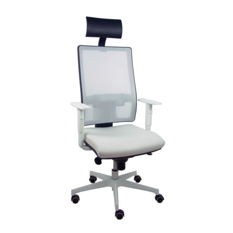 Καρέκλα γραφείου με κεφαλάρι Horna P&C 0B4BRPC Λευκό