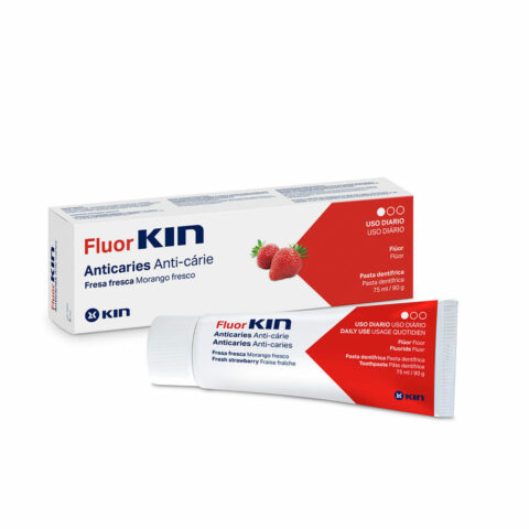 Οδοντόκρεμα Προστασία Κατά της Τερηδόνας Kin Fluorkin Φράουλα 75 ml