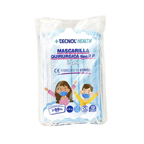 Μάσκα Υγιεινής Tecnol Παιδικά x10 Μπλε (Παιδικά)