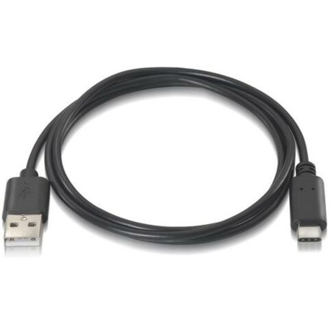 Καλώδιο USB A σε USB C Aisens A107-0050 Μαύρο 50 cm