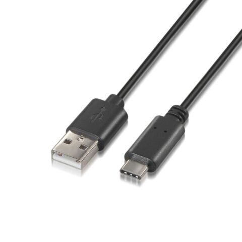 Καλώδιο USB 2.0 σε USB C Aisens A107-0051 Μαύρο 1 m