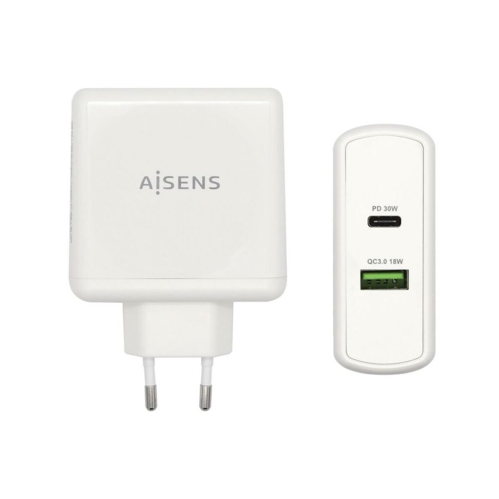 Φορτιστής USB Τοίχου Aisens PD 3.0 USB-C 48 W Λευκό
