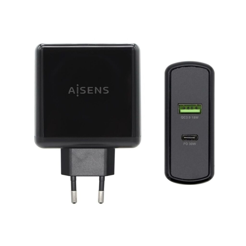 Φορτιστής USB Τοίχου Aisens PD 3.0 USB-C 48 W Μαύρο