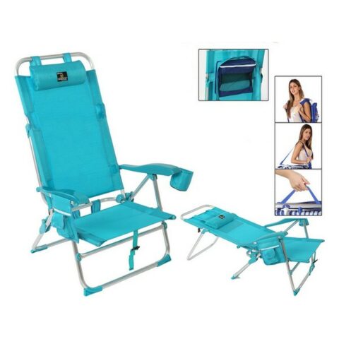 Καρέκλα στην παραλία Αλουμίνιο Μπλε (74 x 61 x 31 cm)