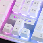 Πληκτρολόγιο Mars Gaming MK220 Πληκτρολόγιο Qwerty RGB Λευκό