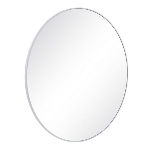 Τοίχο καθρέφτη Κρυστάλλινο Λευκό 120 x 2 x 120 cm DMF