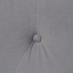 Κεφαλάρι κρεβατιού 160 x 7 x 78 cm Συνθετικό Ύφασμα Γκρι