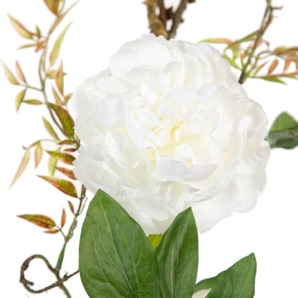 Decorative Flowers 160 x 30 x 24 cm Λευκό Παιωνία