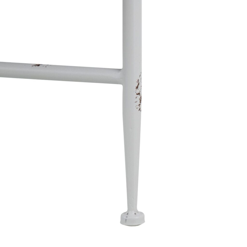 Βοηθητικό Τραπέζι 40 x 40 x 62 cm Μέταλλο Λευκό