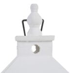 Lanterne Κηροπήγιο Λευκό Κρυστάλλινο ξύλο ελάτου 28 x 28 x 70 cm (x2)
