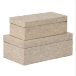 Διακοσμητικό κουτί 35 x 20 x 13 cm Από φίλντισι (x2)