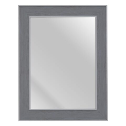 Τοίχο καθρέφτη 66 x 2 x 86 cm Γκρι Ξύλο Λευκό