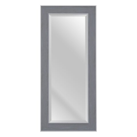 Τοίχο καθρέφτη 56 x 2 x 126 cm Γκρι Ξύλο Λευκό
