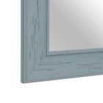 Τοίχο καθρέφτη 66 x 2 x 86 cm Μπλε Ξύλο