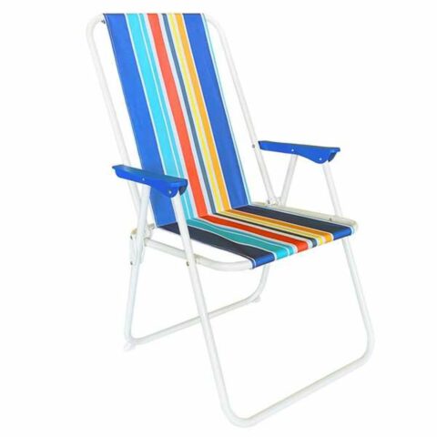 πτυσσόμενη καρέκλα Juinsa Stripe Σίδερο Καμβάς