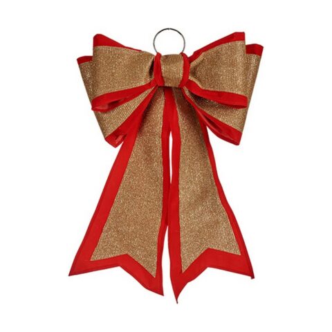 Γραβάτα Χριστουγεννιάτικο Στολίδι 40 x 60 cm Κόκκινο Χρυσό PVC