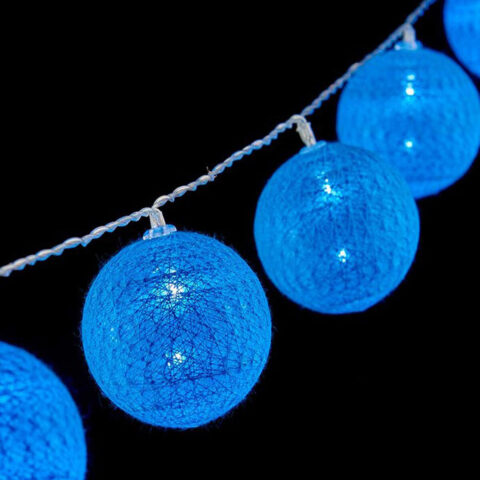 Γιρλάντα με Μπαλάκια LED Ø 6 cm Μπλε (2 m)