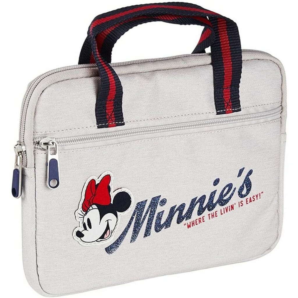 Θήκη για Laptop Minnie Mouse Ανοιχτό Γκρι (18 x 2 x 25 cm)