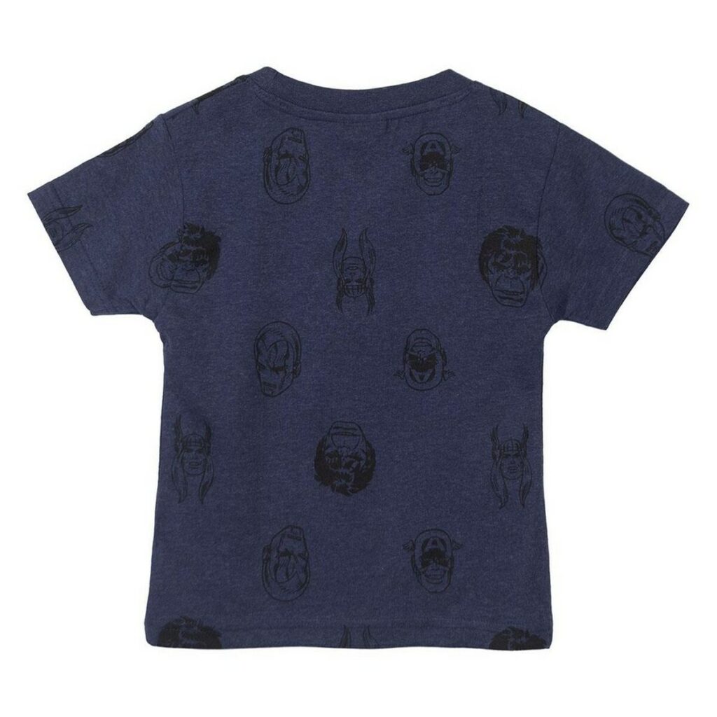 Παιδικό Μπλούζα με Κοντό Μανίκι Marvel Σκούρο μπλε