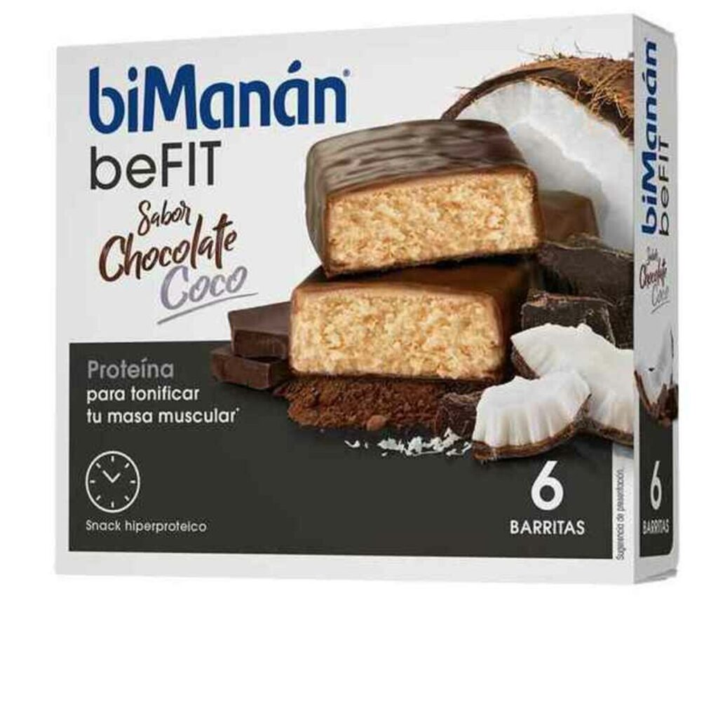 Ενεργειακή Μπάρα Bimanan Be Fit Σοκολατί Καρύδα (6 pcs)