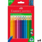 Χρωματιστά μολύβια Faber-Castell Πολύχρωμο 4 Τεμάχια
