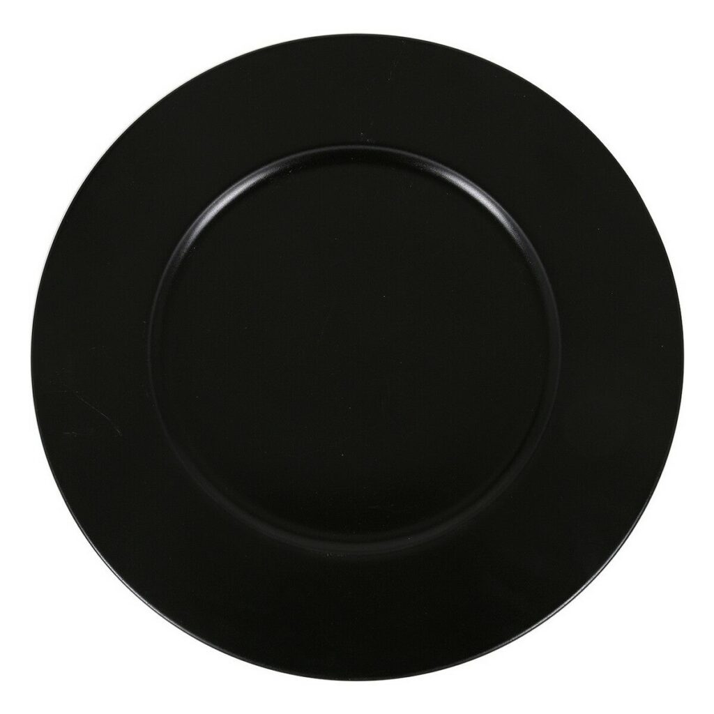 Ρηχό Πιάτο Inde Neat Μαύρο Πορσελάνη Ø 32 cm