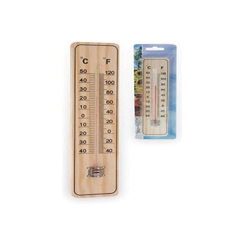 Θερμόμετρο περιβάλλοντος Progarden Εσωτερικό/Εξωτερικό 20 cm Ξύλο