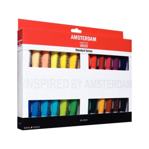 Ρύθμιση χρωμάτων Talens Amsterdam Ακρυλικό χρώμα 24 Τεμάχια Πολύχρωμο 200 ml