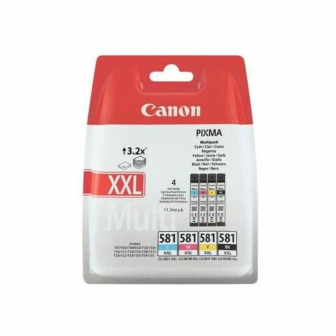 Αυθεντικό Φυσίγγιο μελάνης Canon CLI-581XXL Μαύρο Κίτρινο Κυανό Mατζέντα