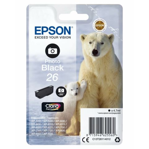 Αυθεντικό Φυσίγγιο μελάνης Epson 26 Μαύρο