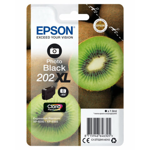 Αυθεντικό Φυσίγγιο μελάνης Epson Singlepack Photo Black 202XL Claria Premium Ink Μαύρο