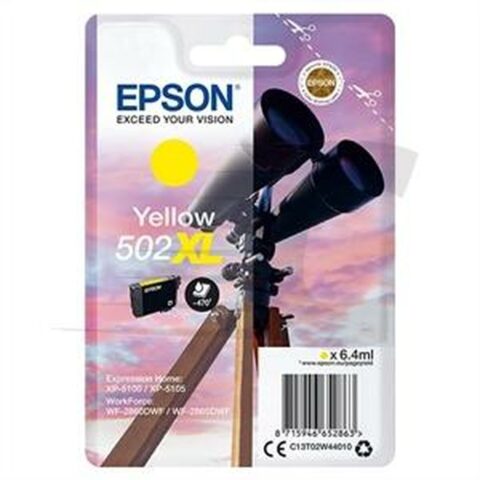 Αυθεντικό Φυσίγγιο μελάνης Epson 502XL Κίτρινο