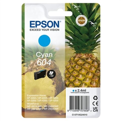 Αυθεντικό Φυσίγγιο μελάνης Epson 604 Κυανό
