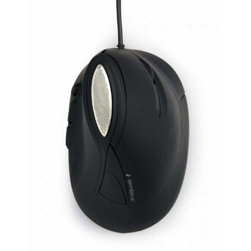 Ποντίκι με Καλώδιο και Οπτικό Αισθητήρα GEMBIRD MUS-ERGO-03. 3200 DPI Μαύρο (x1)