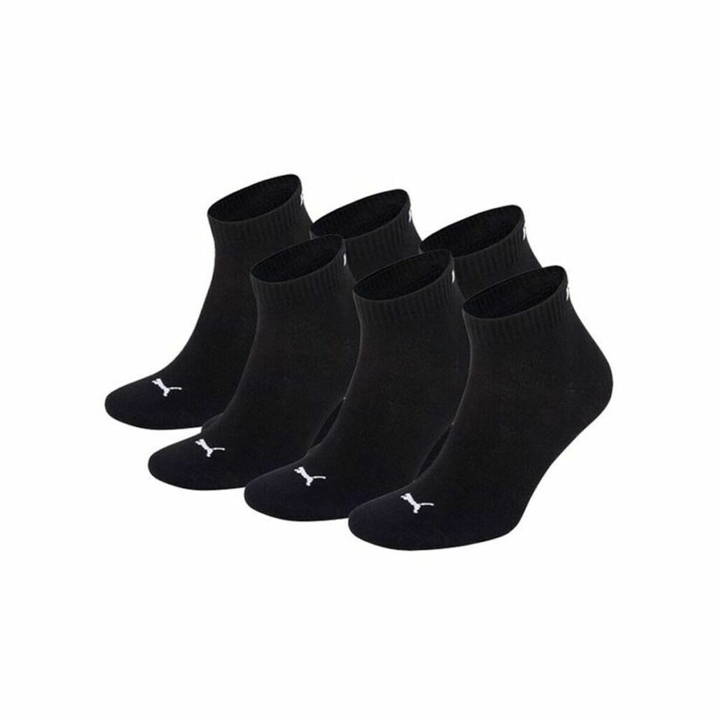 Αθλητικές Κάλτσες Puma Quarter Plain Μαύρο 3 Μονάδες