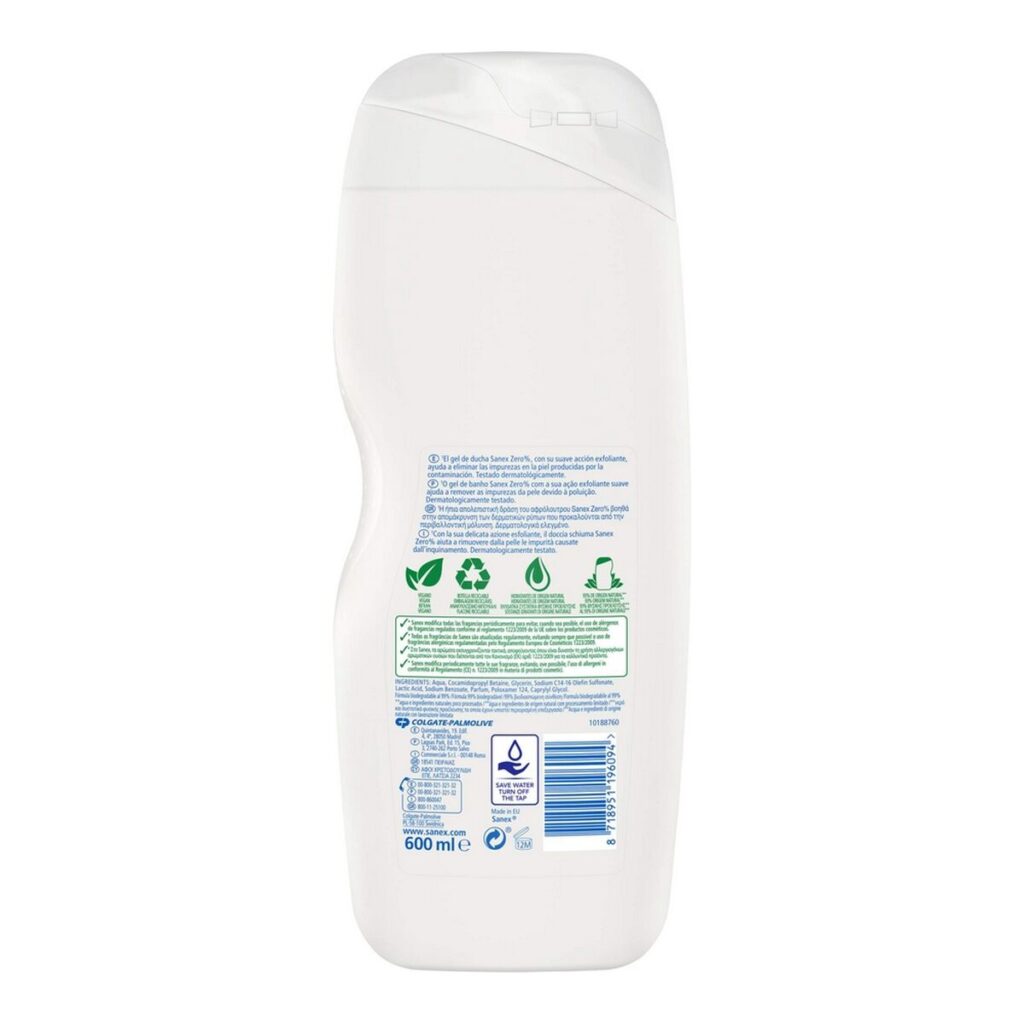 Αφρόλουτρο Zero% Anti-Pollution Sanex (600 ml)