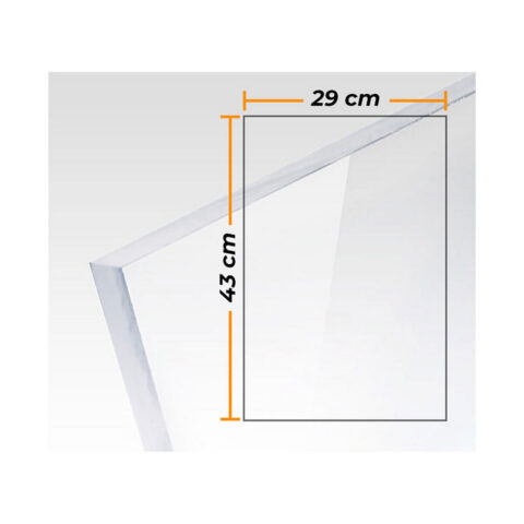 Πλάκα Compossar Διαφανές 3 mm Μεθακρυλικό 29 x 43 cm