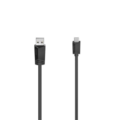 Καλώδιο USB A σε USB C Hama 00200633 Μαύρο